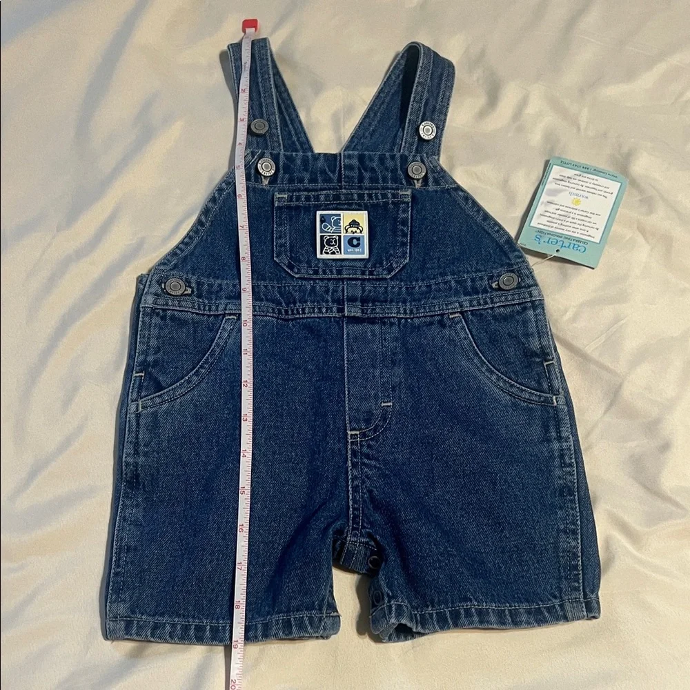Vintage NWT Carter's Classic Blue Kids Overalls size 9-12M